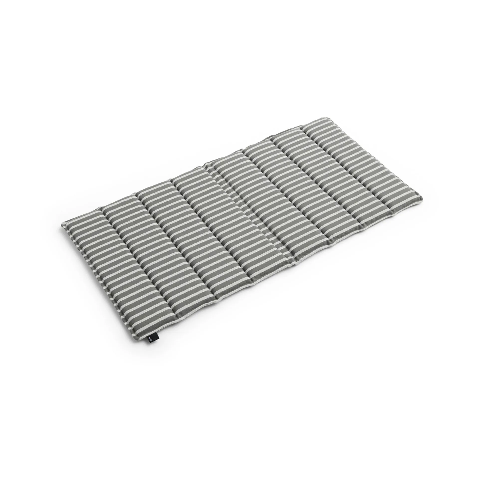 Cuscino per seduta Terrazza Folding, Grey bold stripe, 82x40 cm HAY