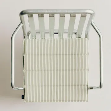 Cuscino per seduta Terrazza - Grey bold stripe, 40x40 cm - HAY