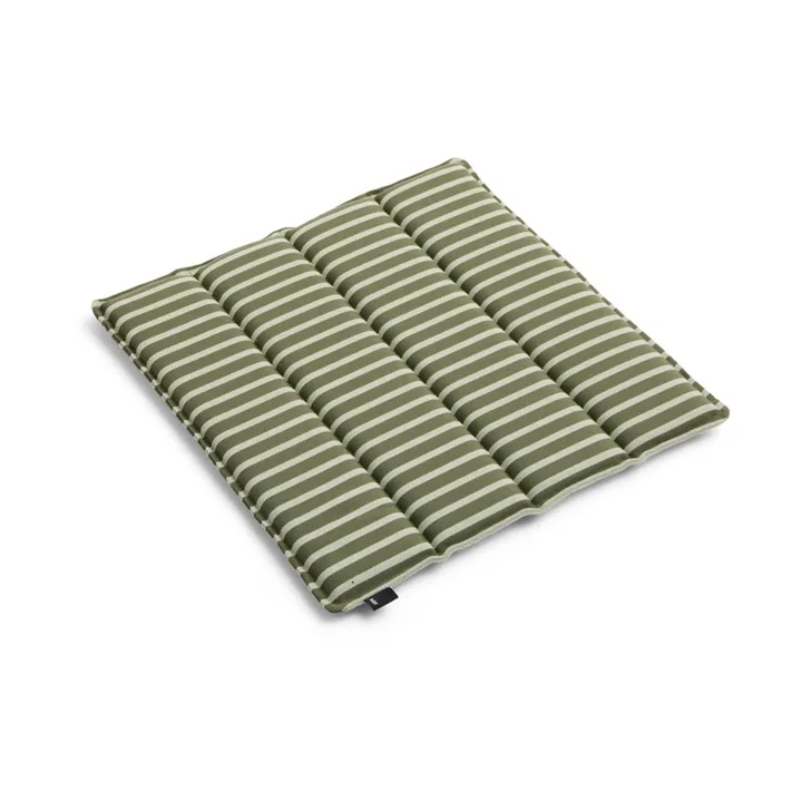 Cuscino per seduta Terrazza - Olive bold stripe, 40x40 cm - HAY