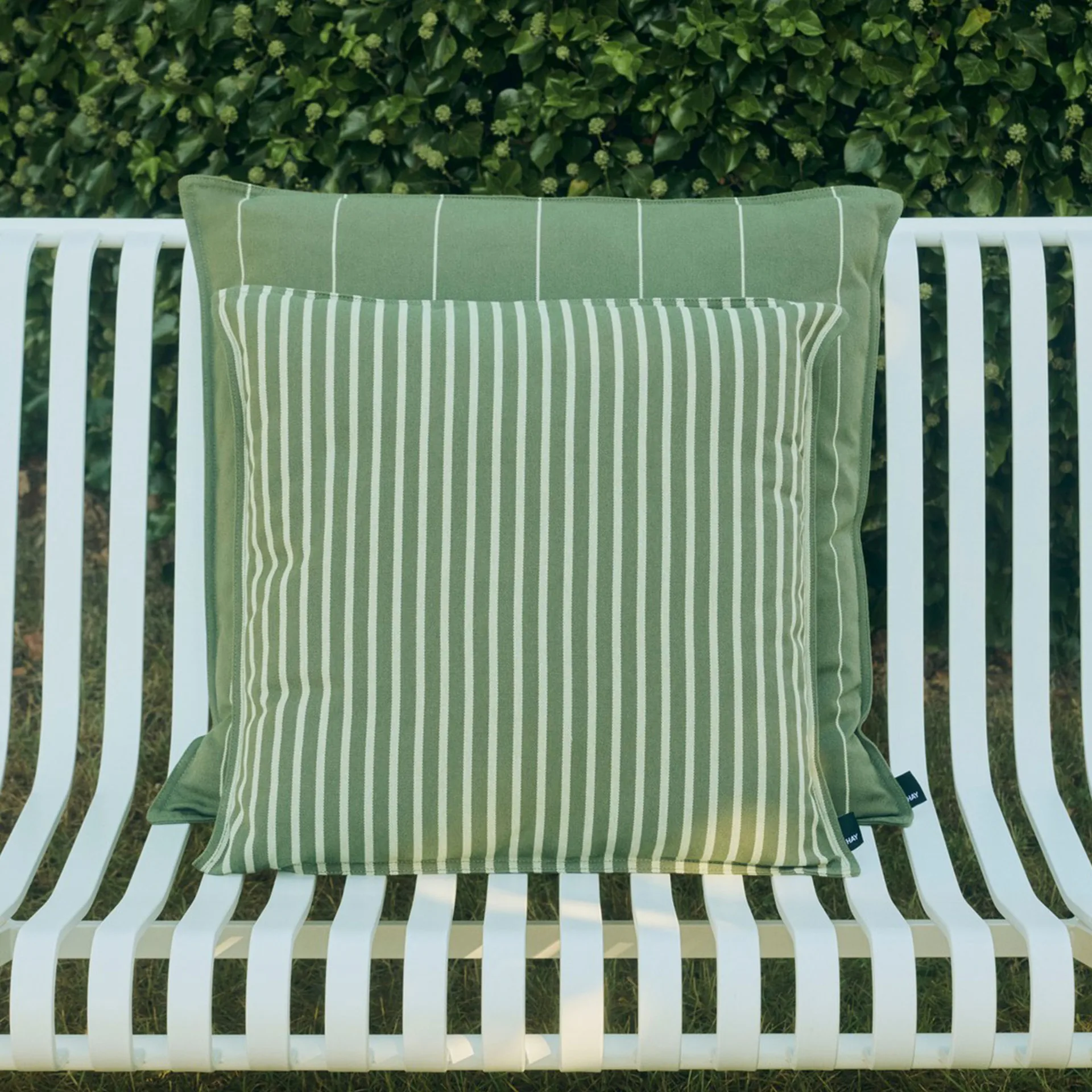 Cuscino Terrazza, Olive bold stripe, 50x50 cm HAY
