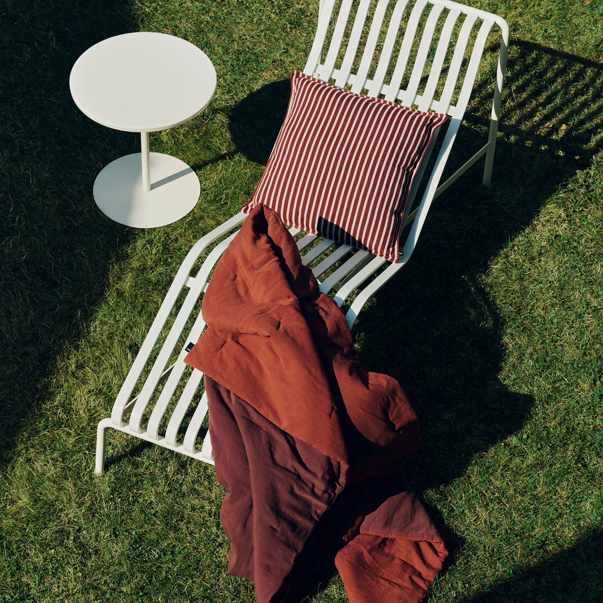 Cuscino Terrazza, Terracotta bold stripe, 50x50 cm HAY
