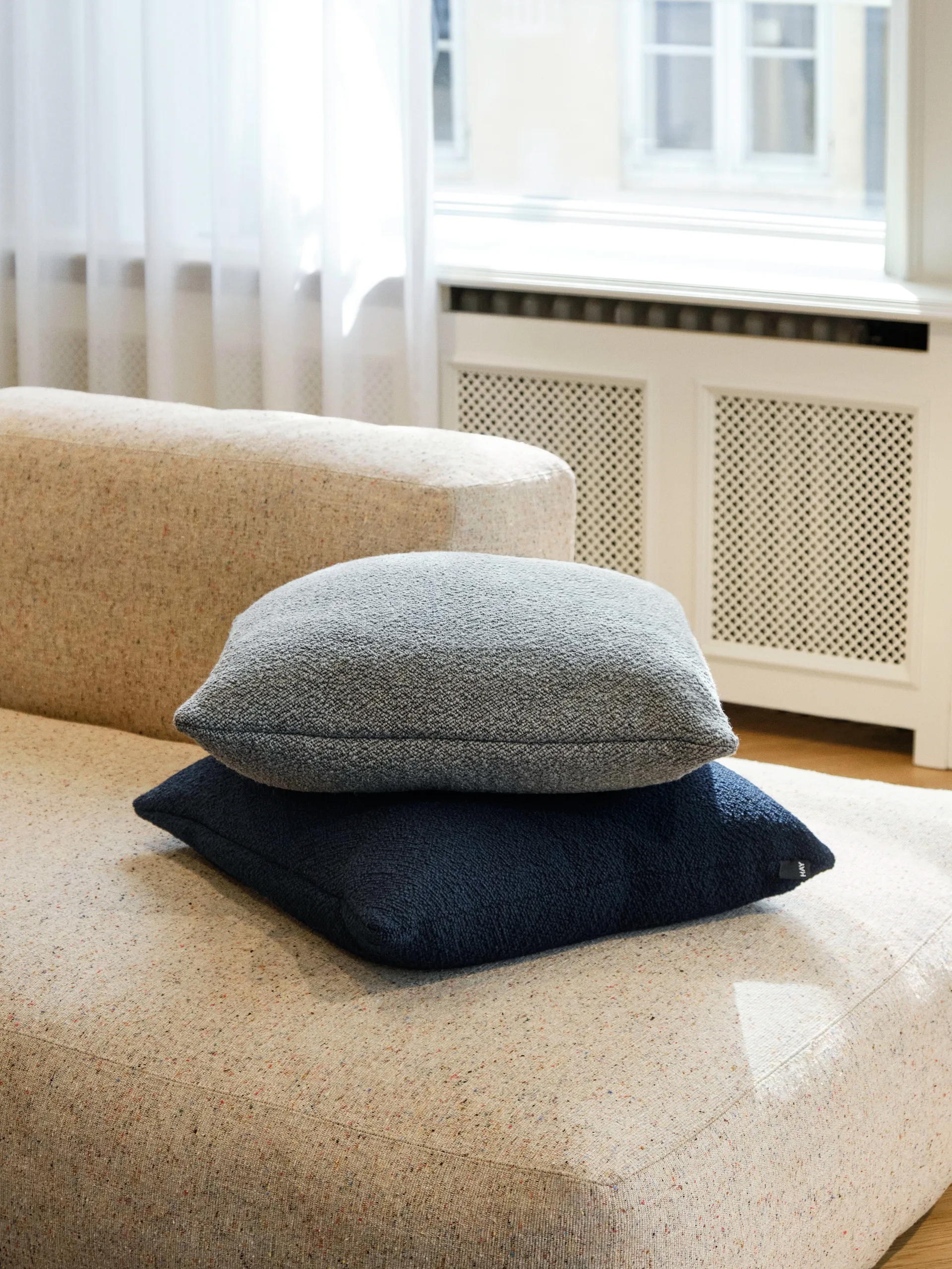 Cuscino Texture 50x50 cm, Grigio HAY