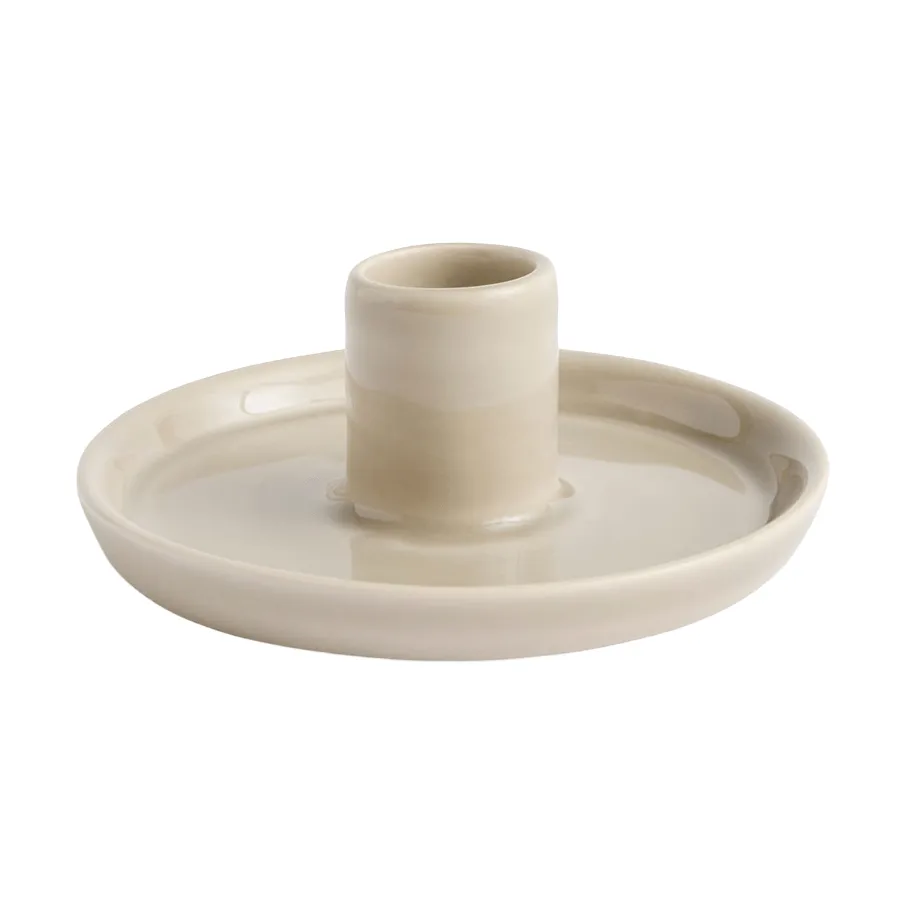Disc portacandele, grigio caldo, piccolo, Ø10x4,8 cm HAY