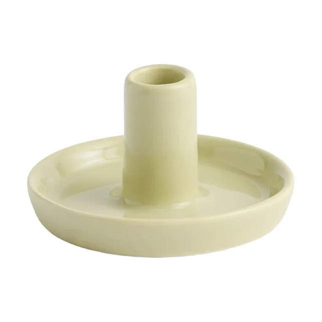 Disc portacandele - soft pistachio, Ø7x4 cm - HAY