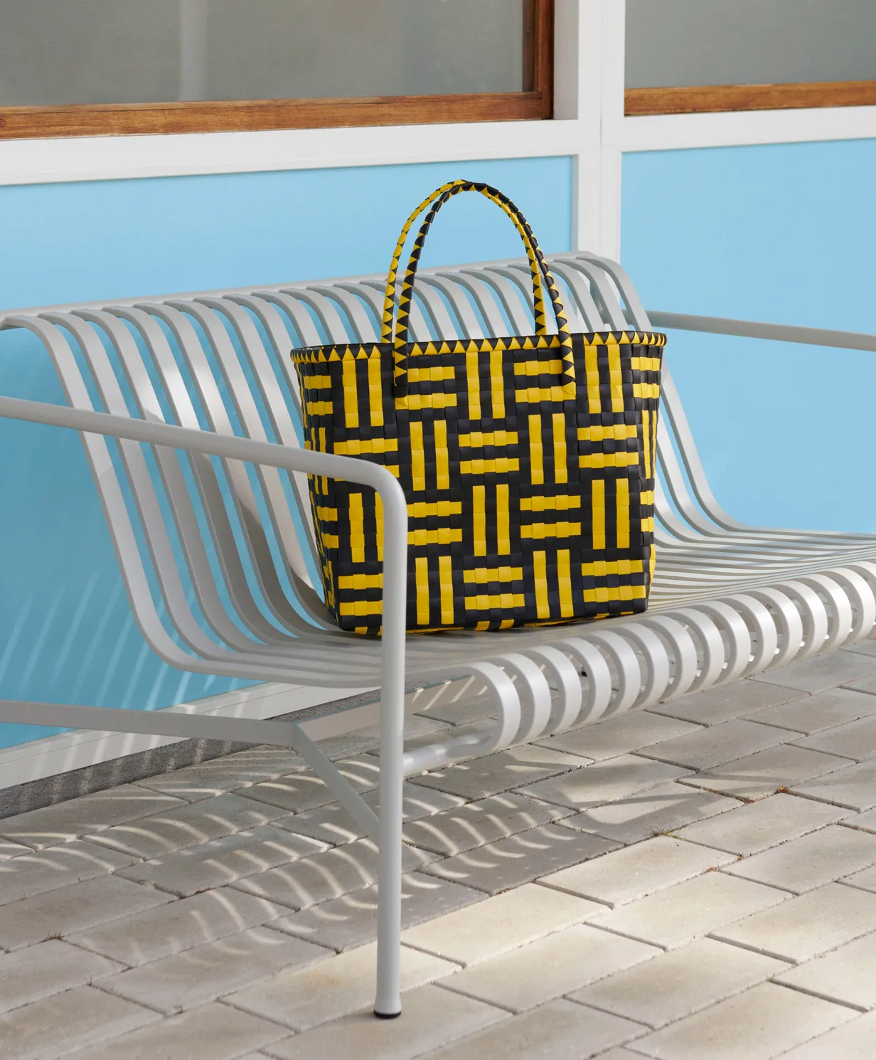 Divano lounge Palissade, Sky grey HAY