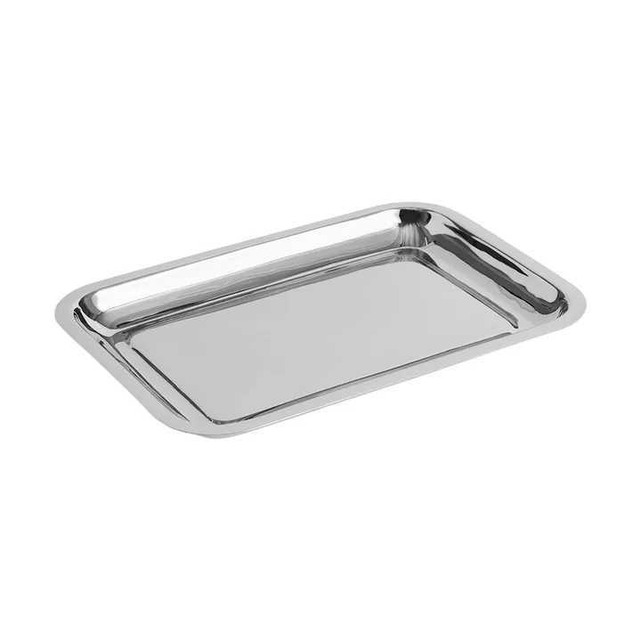 Essential Steel piatto da portata - acciaio inox, rettangolare, small - HAY