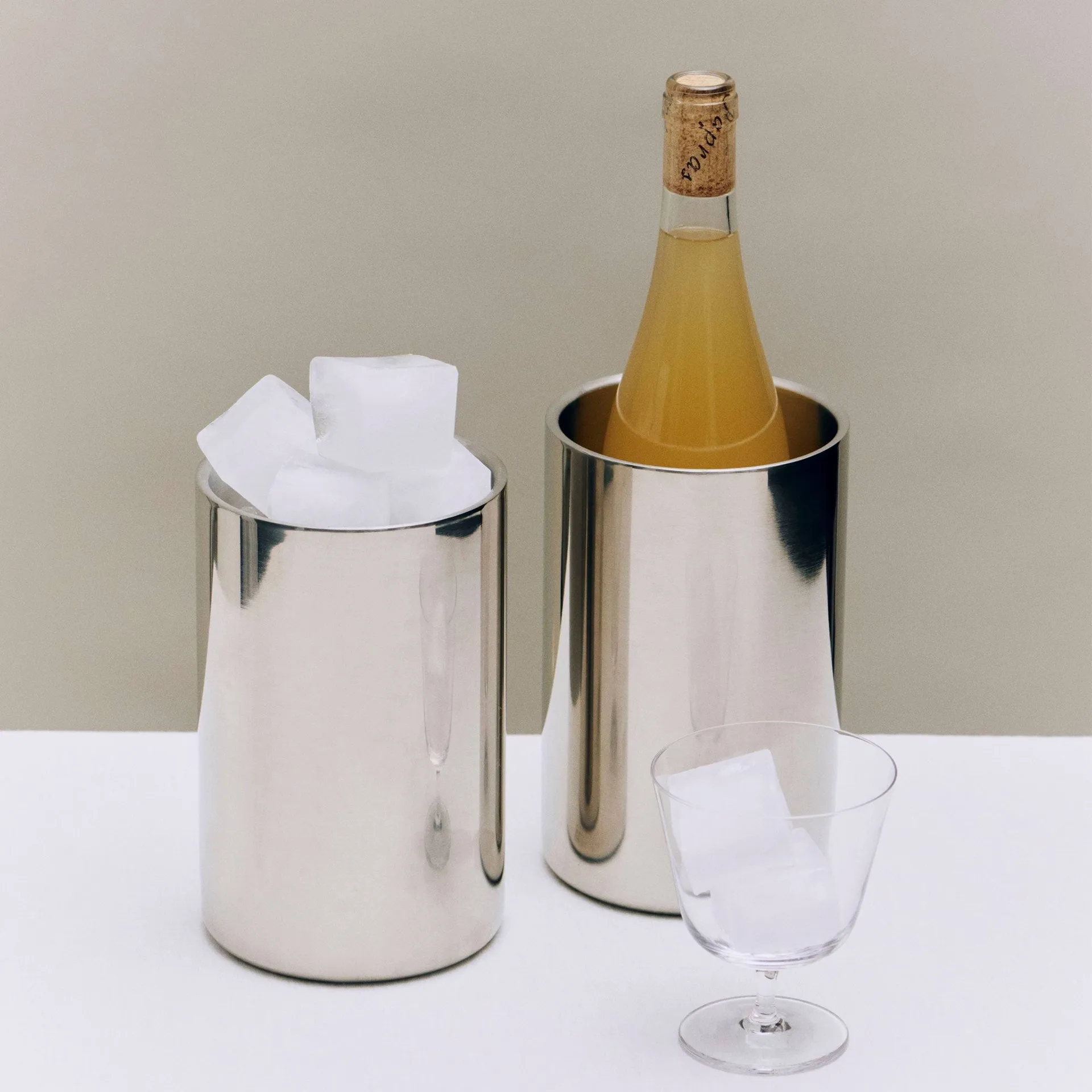 Essential Steel secchiello vino, Acciaio inox, 19,5xØ12 cm HAY