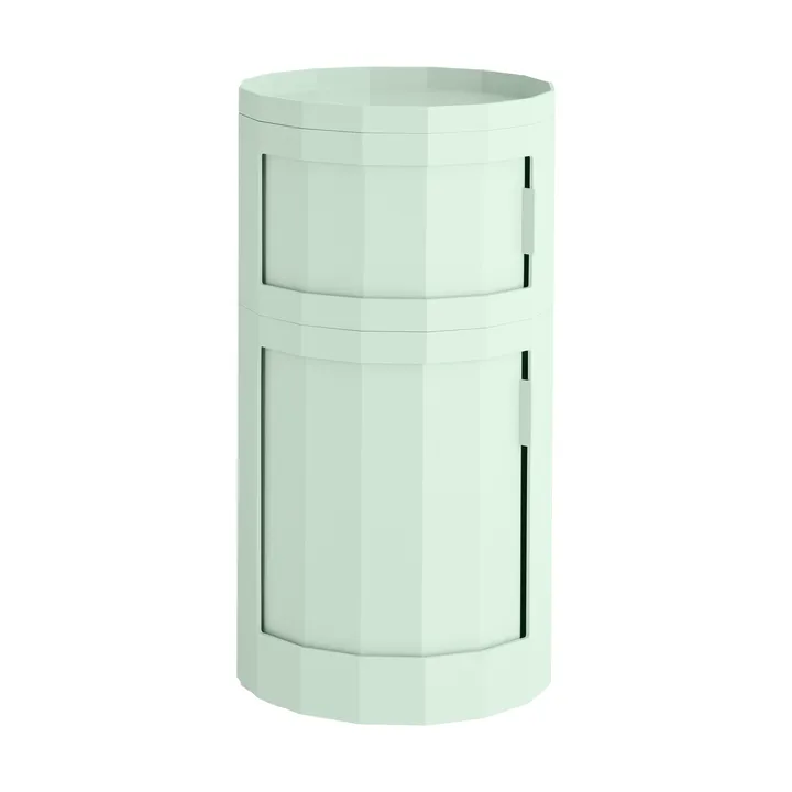 Facet Cabinet 110 tavolino laterale - Soft mint - HAY