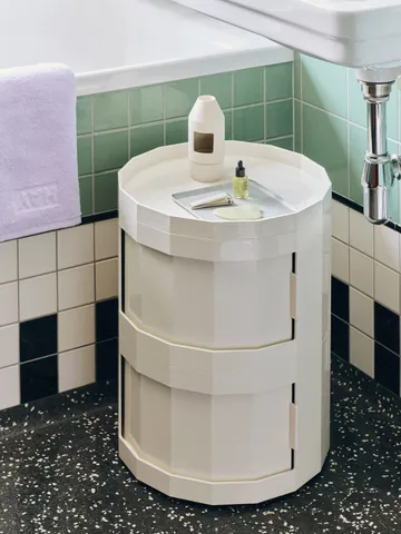 Facet Cabinet 20 tavolino laterale - Guscio d’uovo - HAY