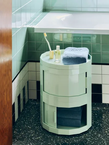 Facet Cabinet 20 tavolino laterale - Soft mint - HAY