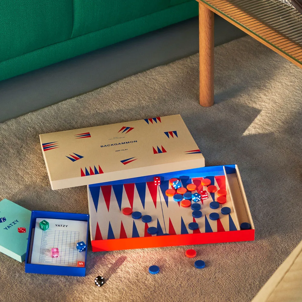 Gioco HAY PLAY, Off-white, backgammon HAY