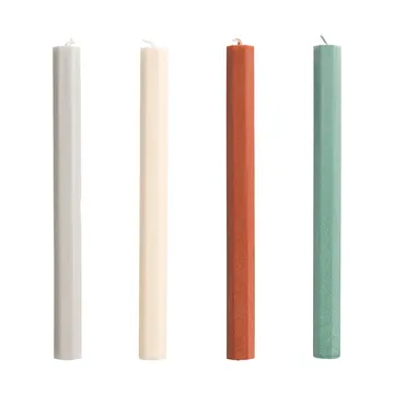 Hexagon Candle candele mix confezione da 4 - Forest - HAY