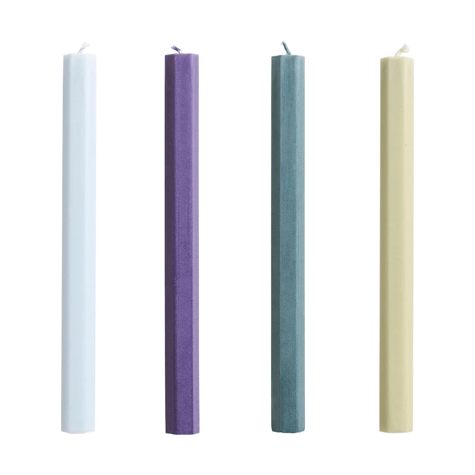 Hexagon Candle candele mix confezione da 4, Meadow HAY