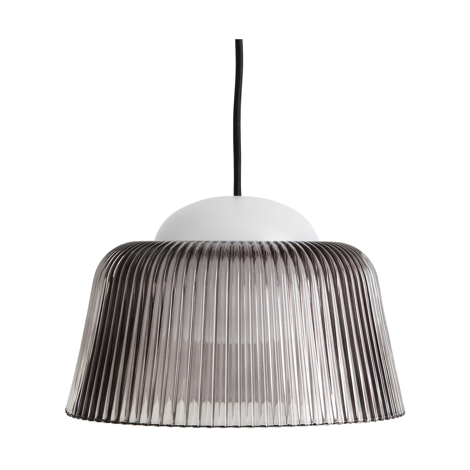 Lampada a sospensione Brim Bottle Ø24,5 cm, Grey glass HAY