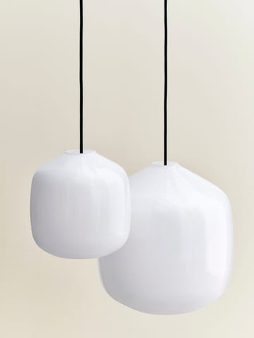 Lampada a sospensione Buoy Ø20 cm - Opal glass-anthracite blue - HAY