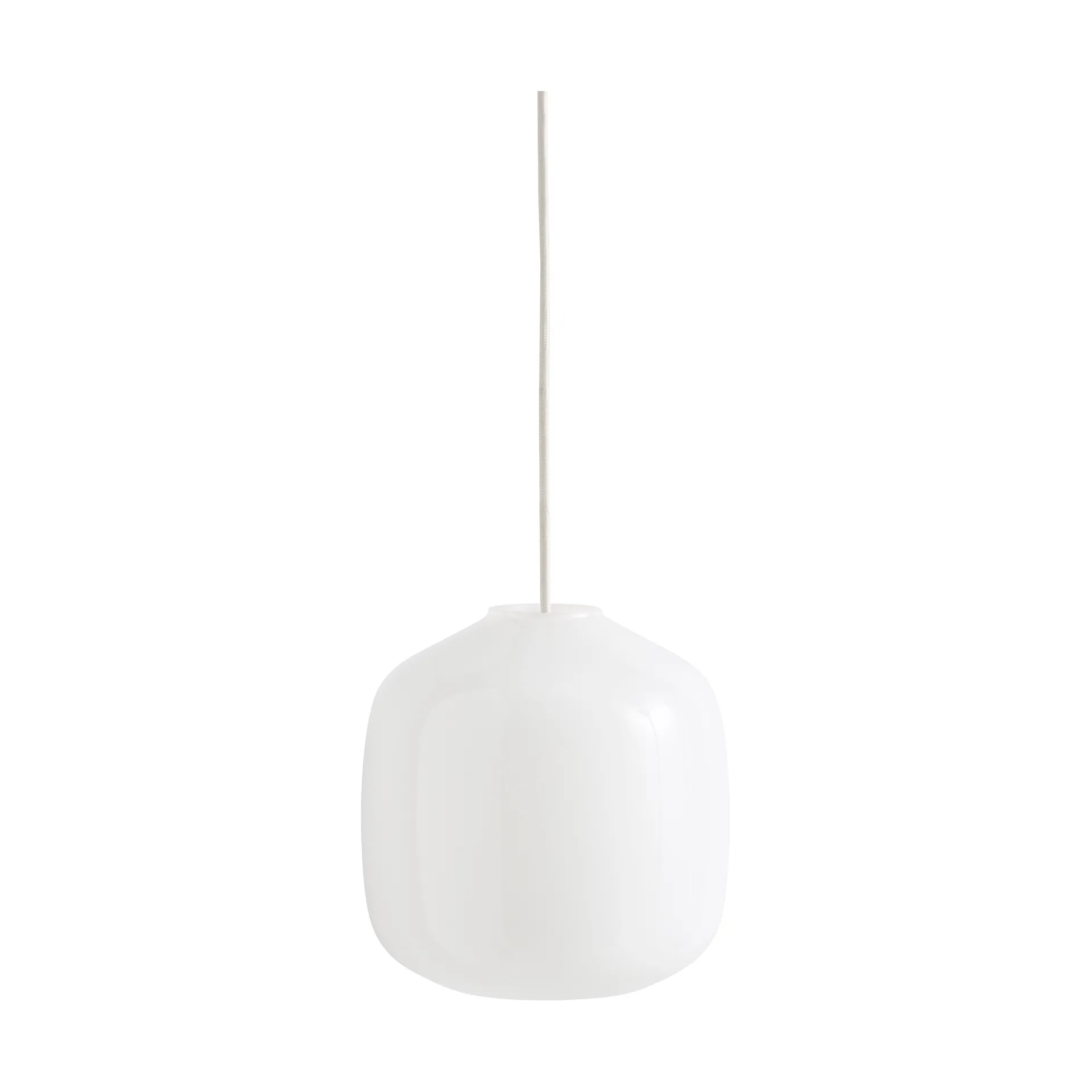 Lampada a sospensione Buoy Ø20 cm, Opal glass-clay white HAY