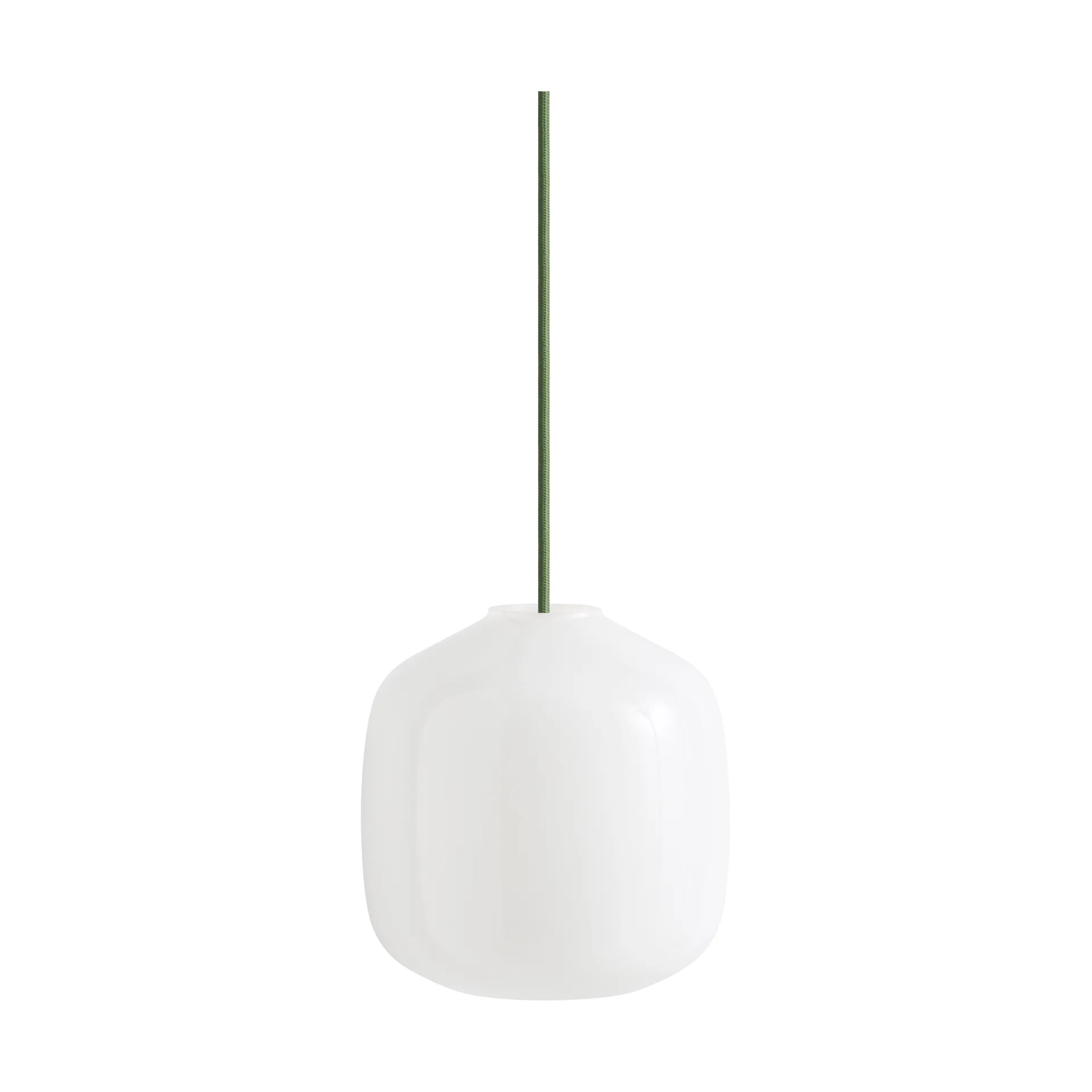 Lampada a sospensione Buoy Ø20 cm, Opal glass-garden green HAY