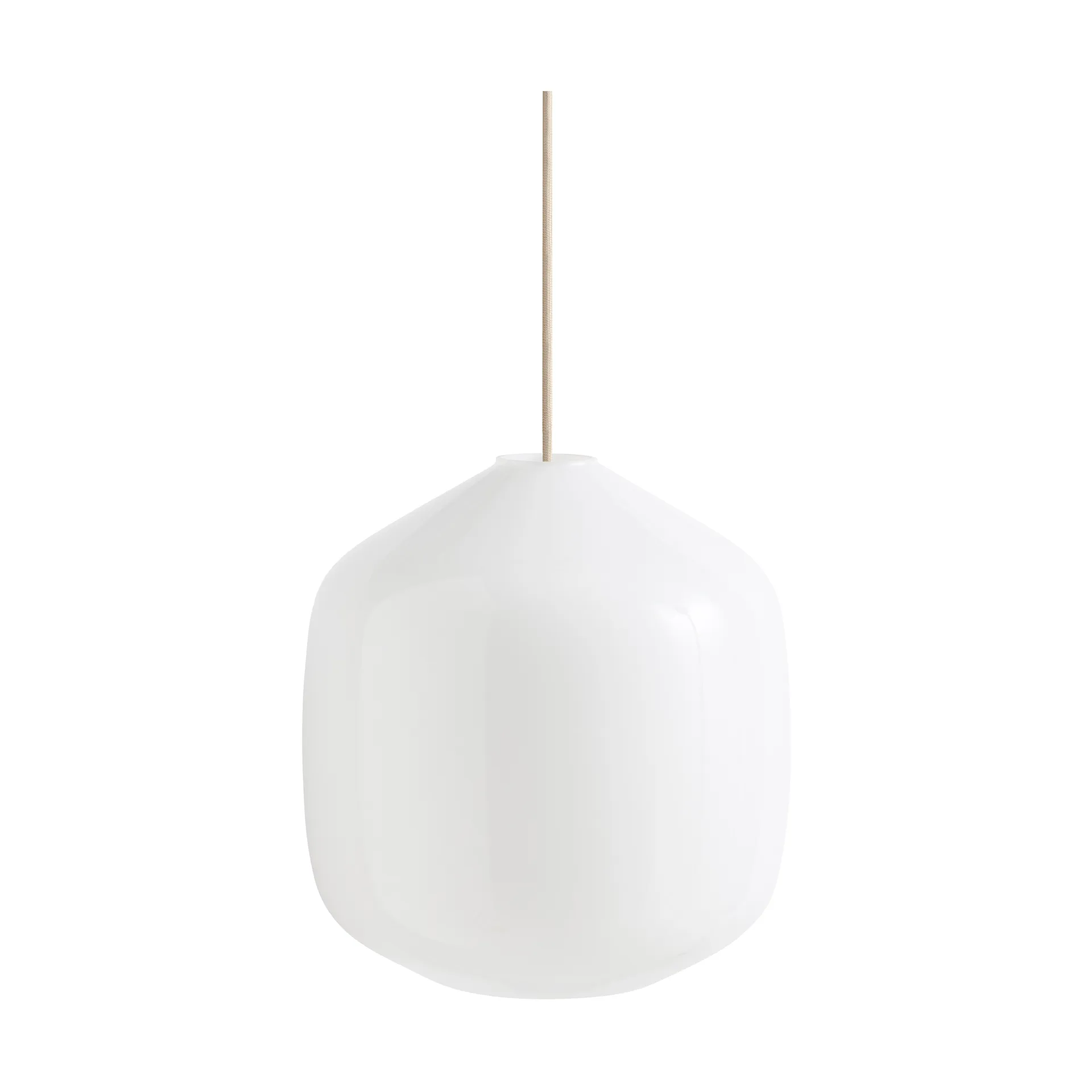Lampada a sospensione Buoy Ø30 cm, Opal glass-beton grey HAY