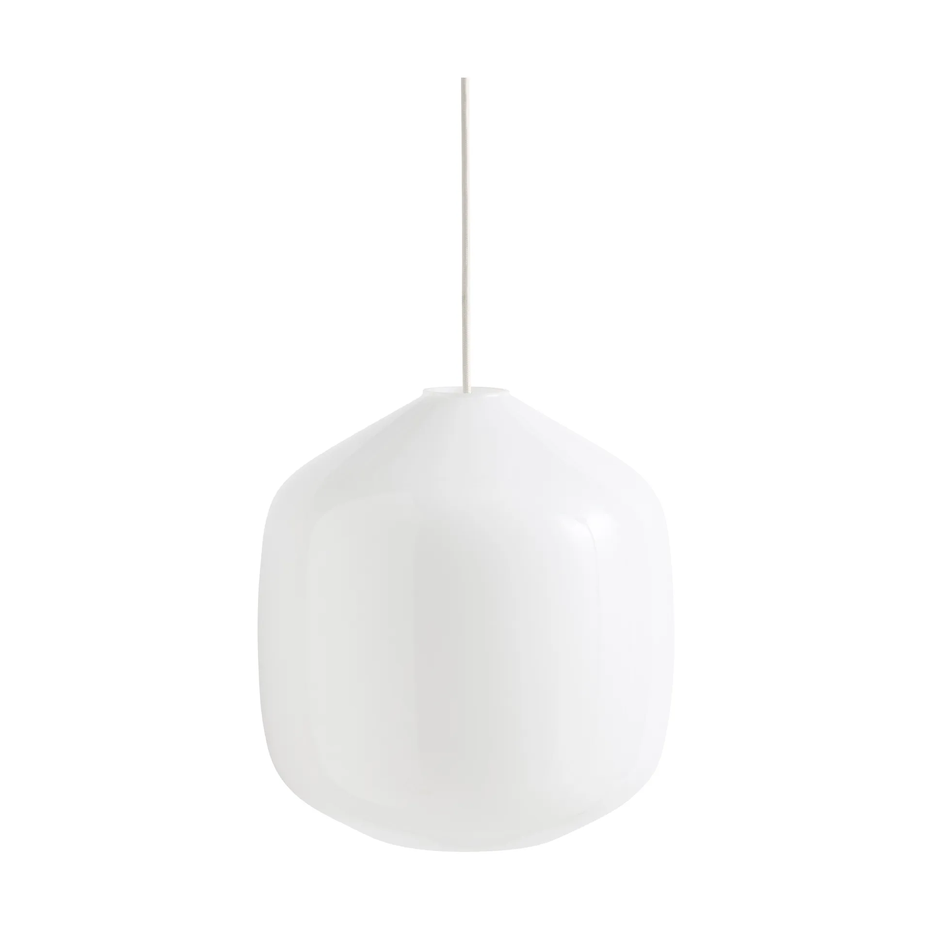Lampada a sospensione Buoy Ø30 cm, Opal glass-clay white HAY