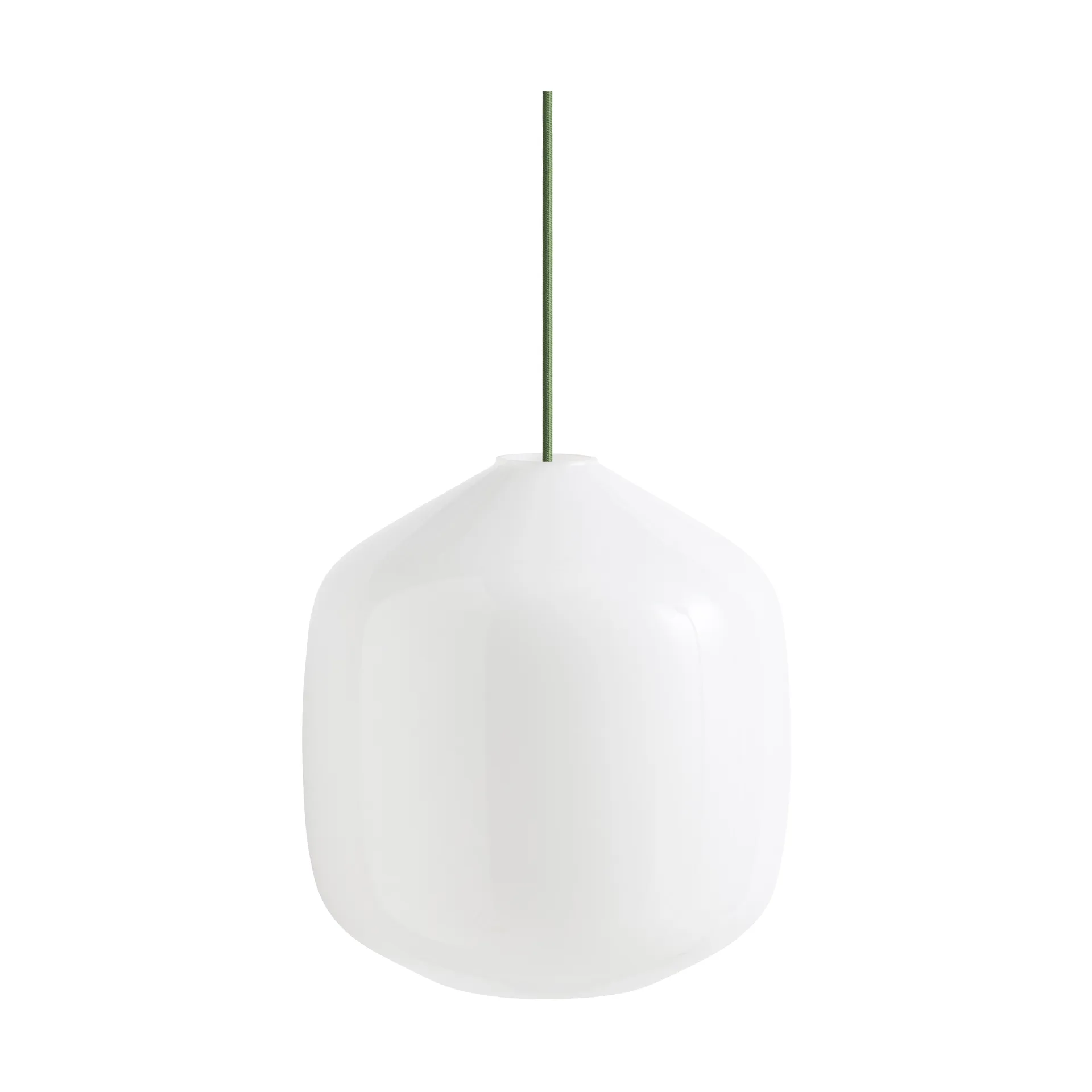 Lampada a sospensione Buoy Ø30 cm, Opal glass-garden green HAY