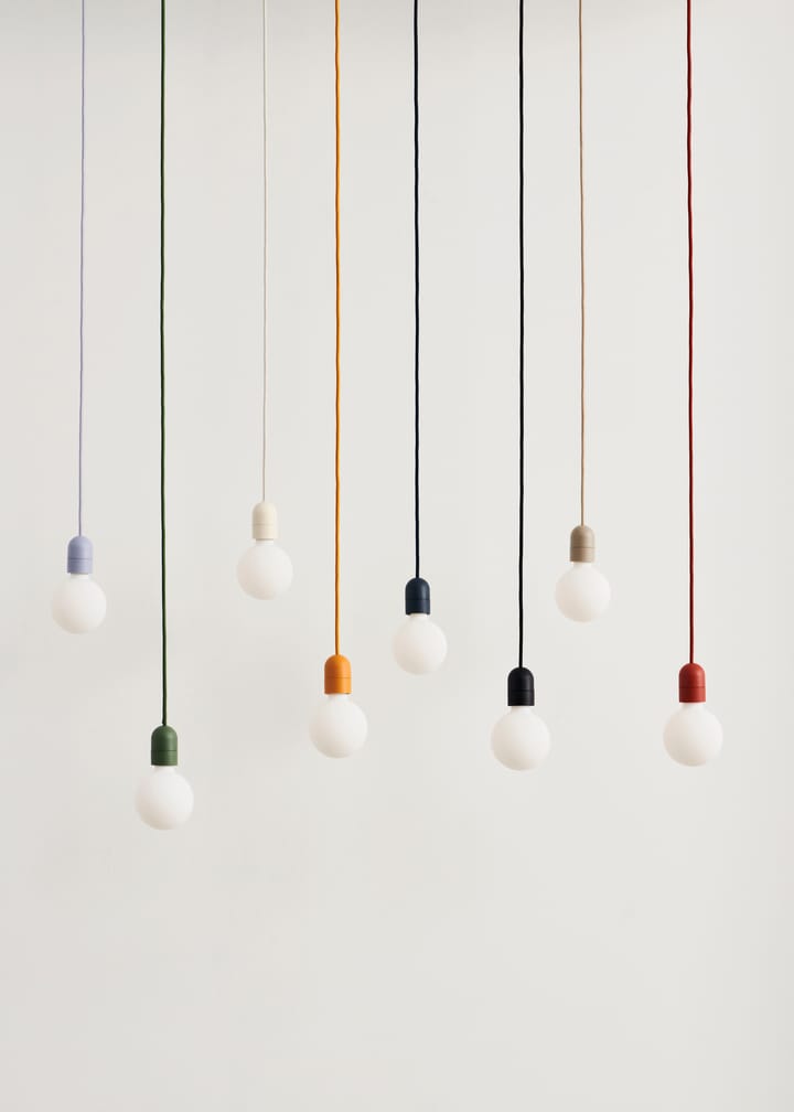 Lampada a sospensione Common Pendant Cord set Ø12 cm, Clay white HAY