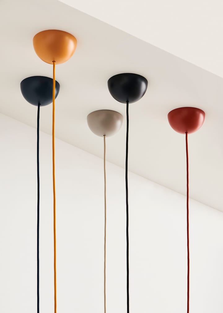Lampada a sospensione Common Pendant Cord set Ø12 cm, Rusty red HAY