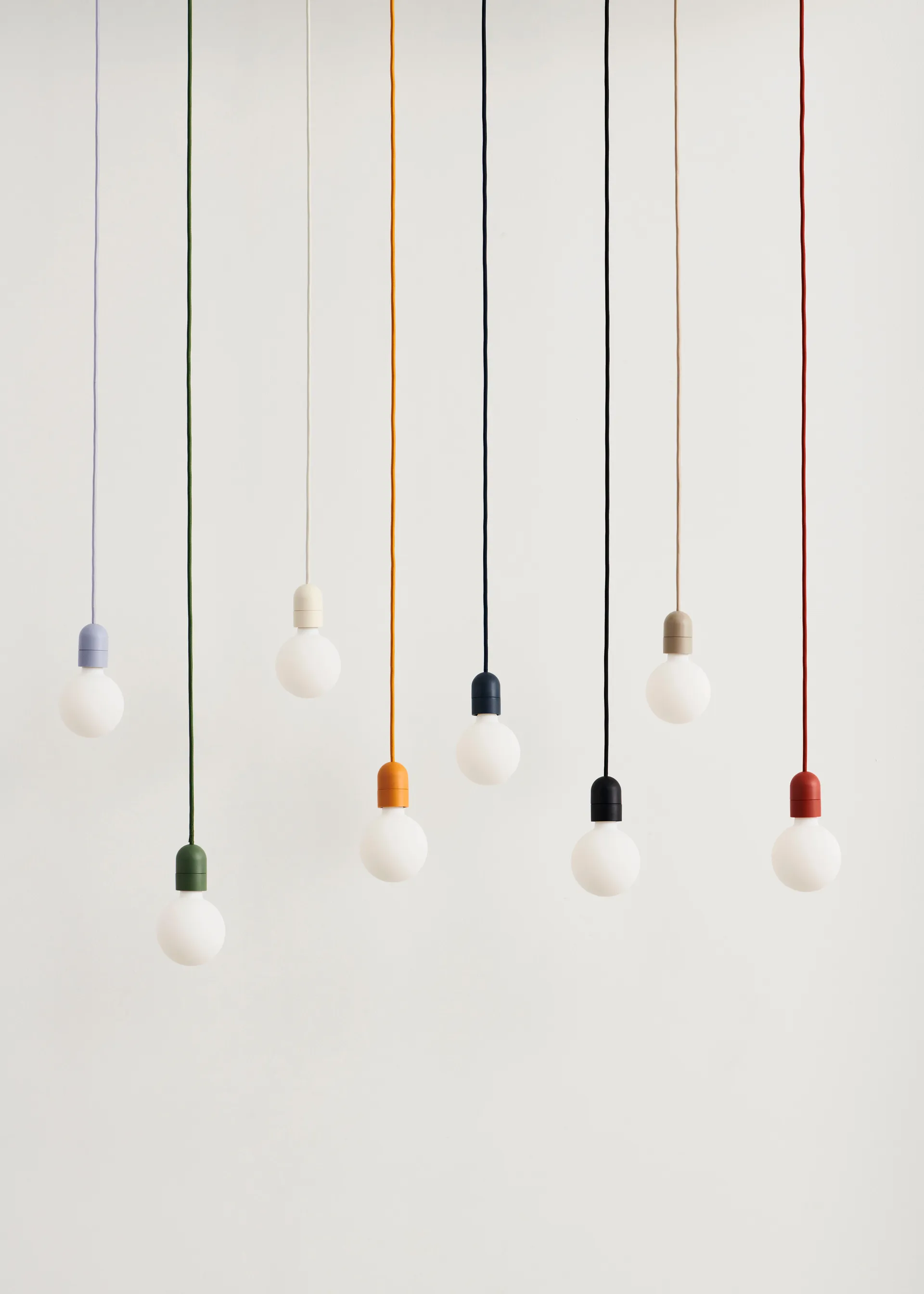 Lampada a sospensione Common Pendant Cord set Ø12 cm, Soft black HAY