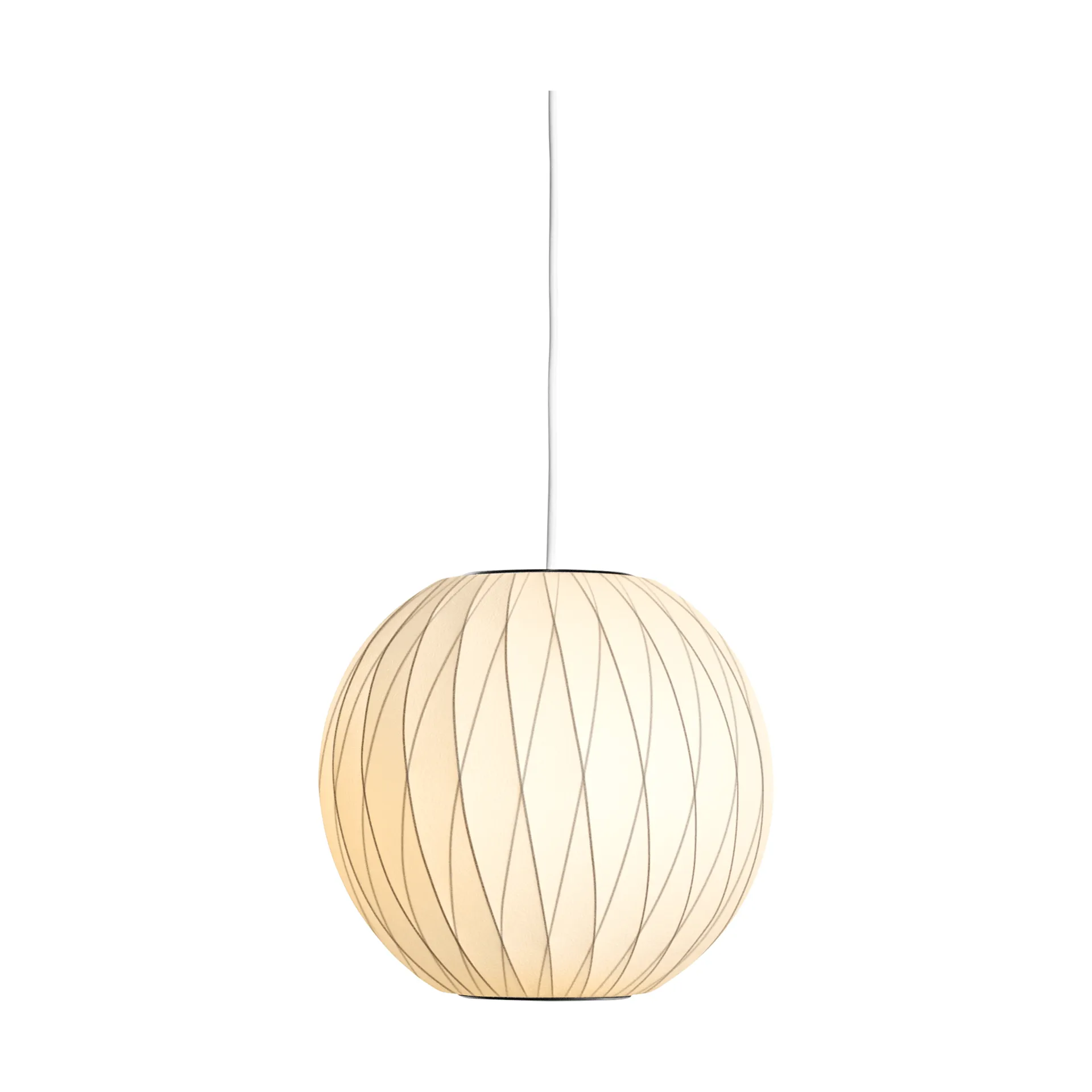 Lampada a sospensione incrociata Nelson Bubble Ball S, Bianco sporco HAY