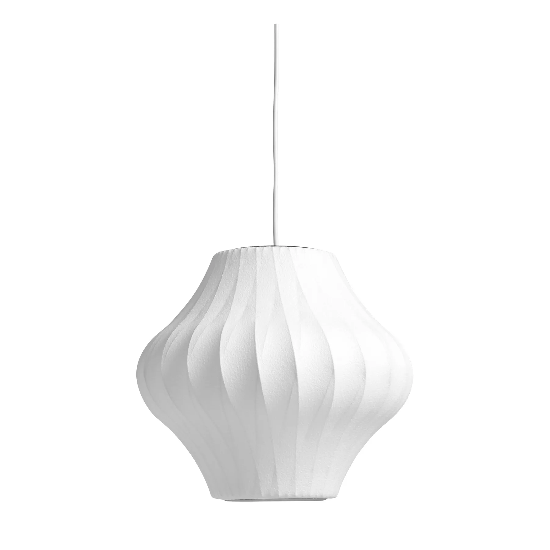 Lampada a sospensione incrociata Nelson Bubble Pear S, Bianco sporco HAY