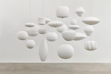 Lampada a sospensione incrociata Nelson Bubble Pear S - Bianco sporco - HAY