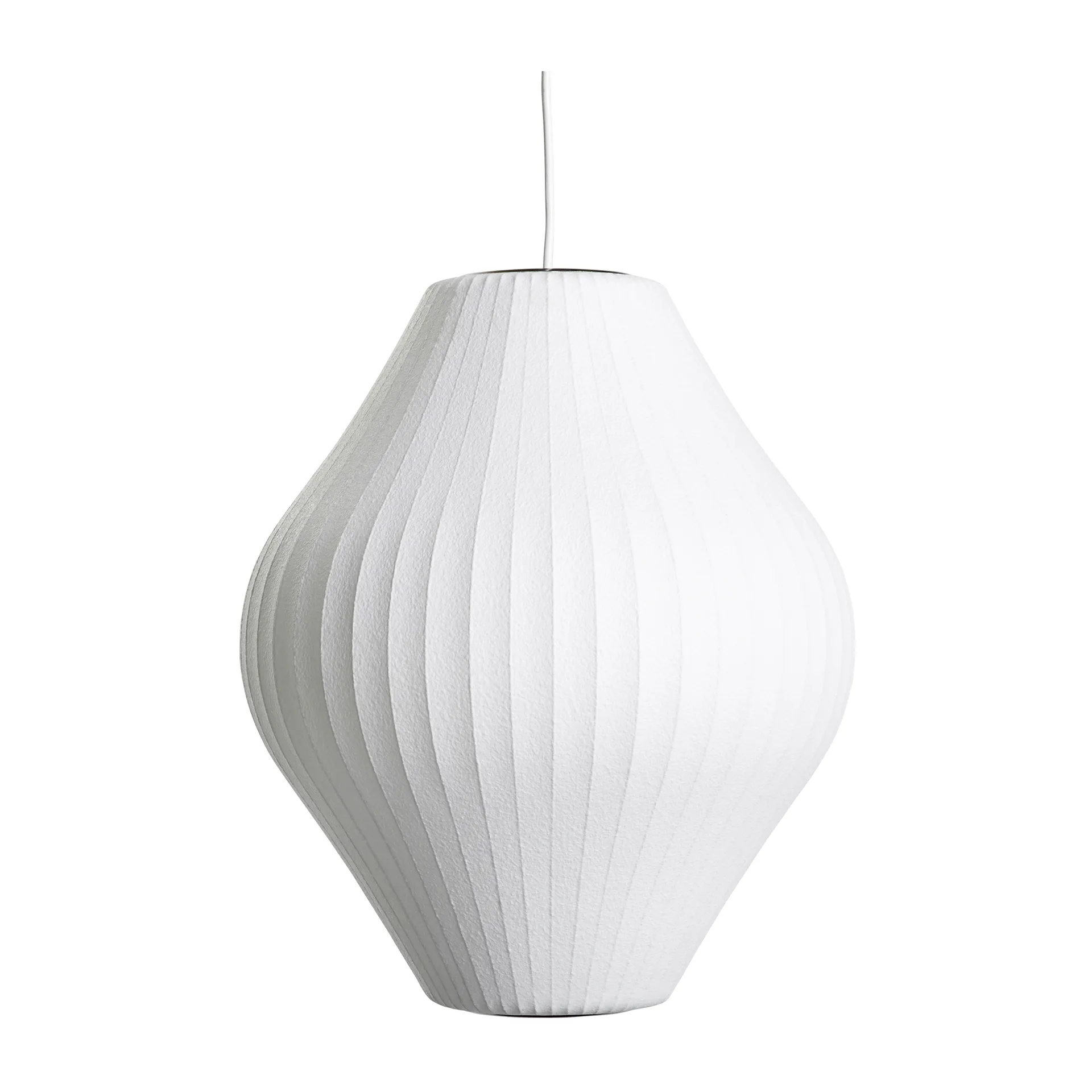 Lampada a sospensione Nelson Bubble Pear M, Bianco sporco HAY