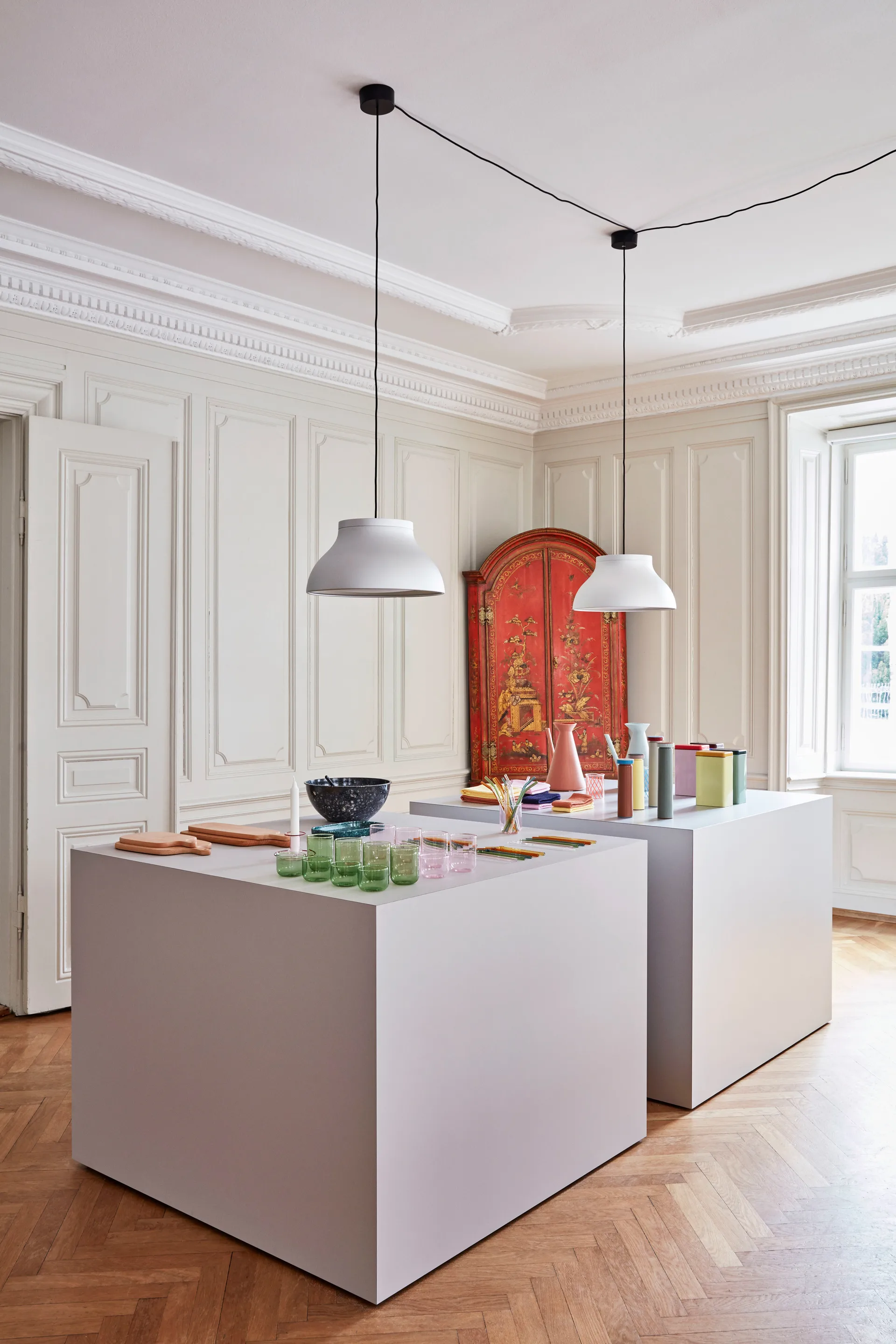 Lampada a sospensione PC M Ø 40 cm, Alluminio HAY