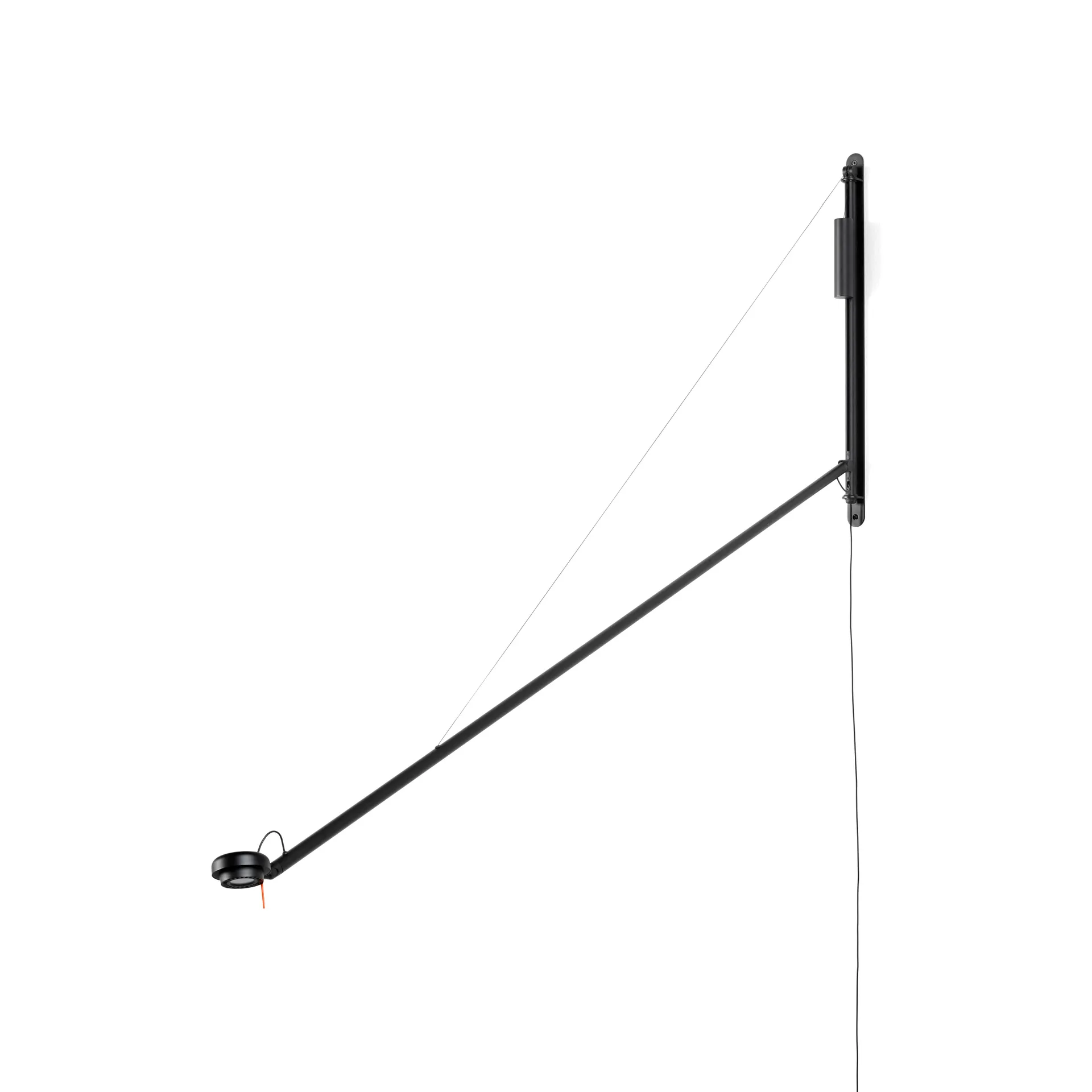 Lampada da parete Fifty-Fifty, Soft black HAY