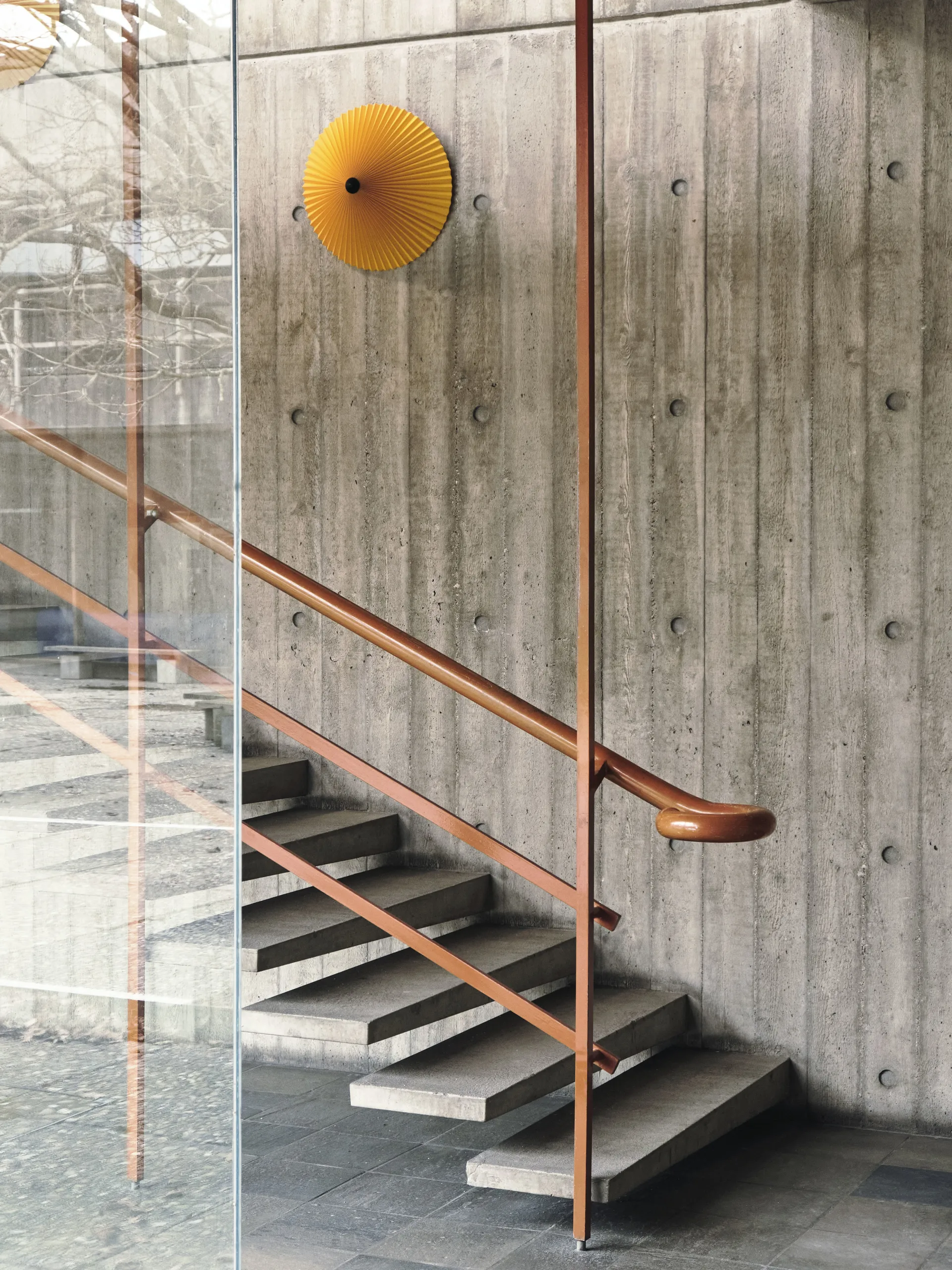 Lampada da parete Matin Ø 38 cm, Yellow shade HAY