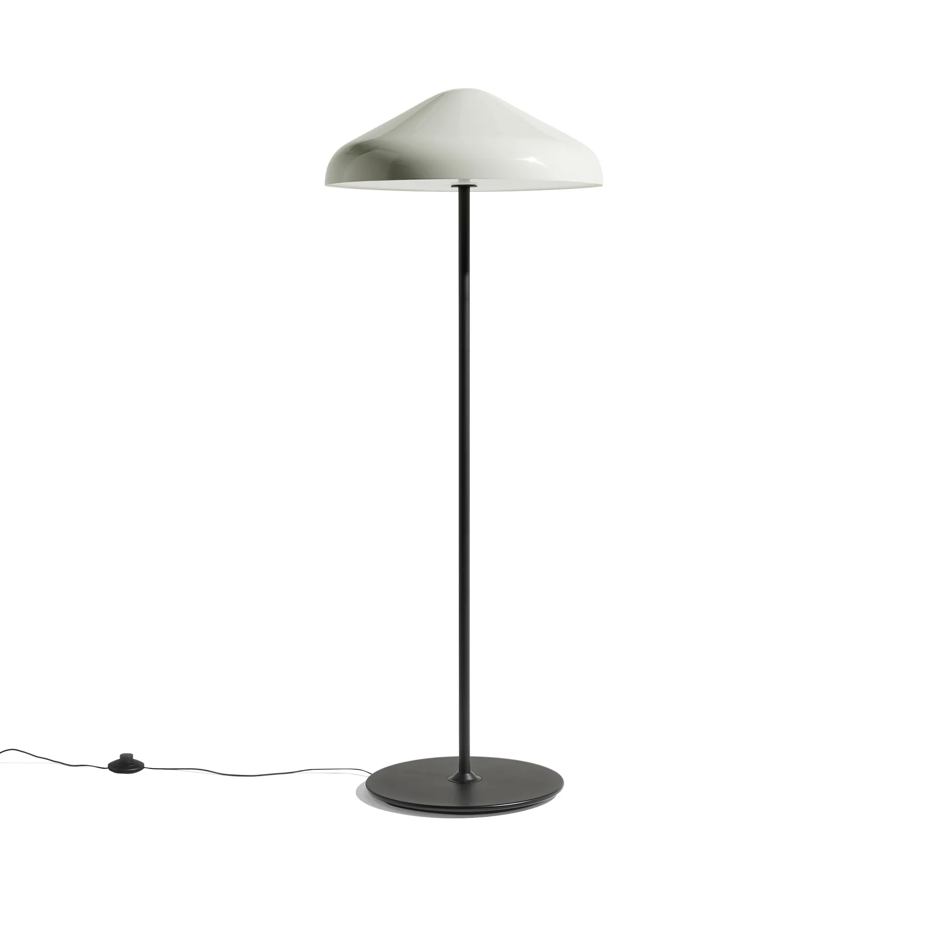 Lampada da pavimento Pao Steel Ø 47 cm, Cool grey HAY