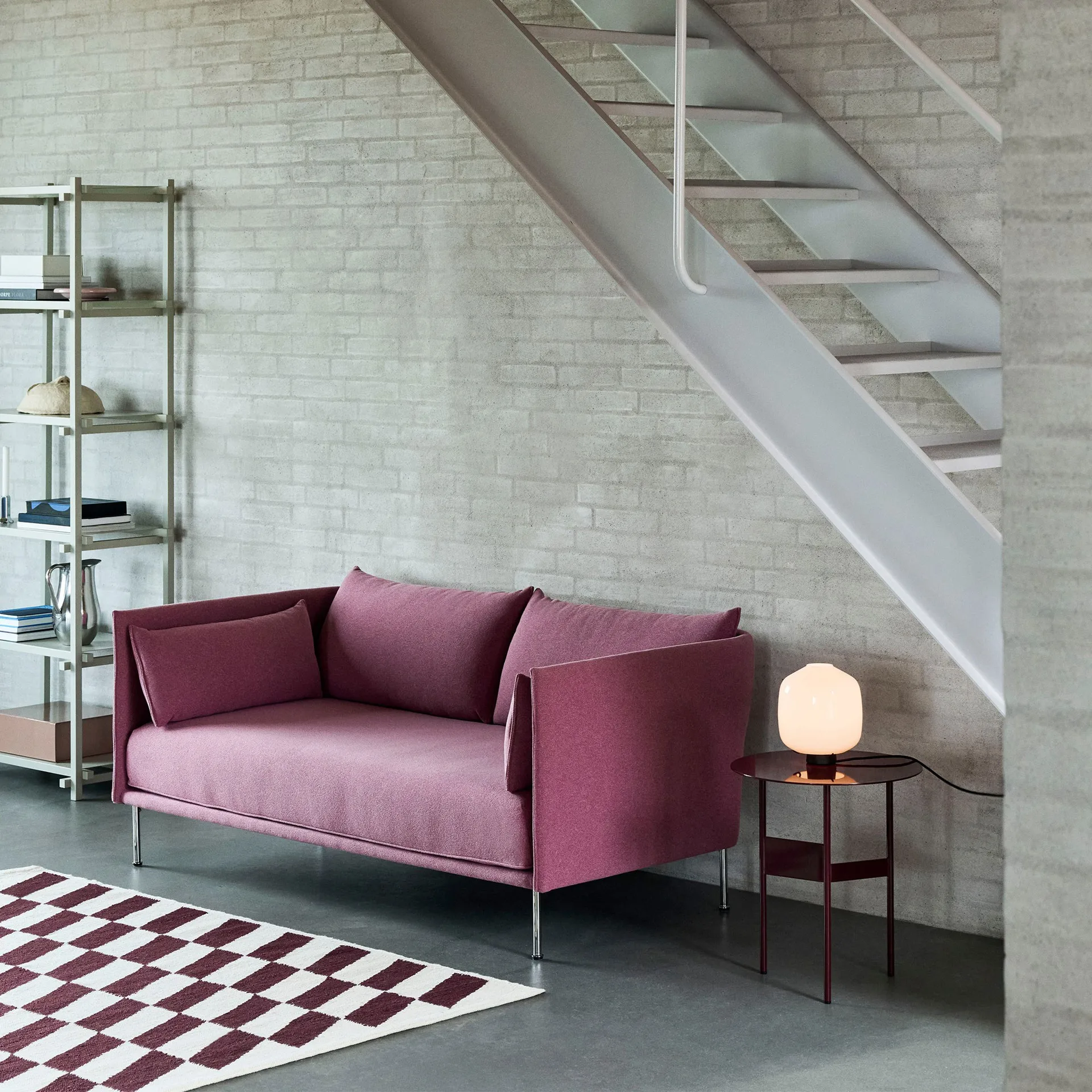 Lampada da tavolo Buoy Ø20 cm, Opal glass-soft black HAY