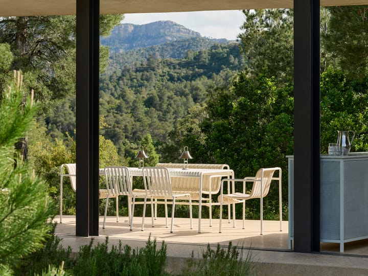 Lampada da tavolo portatile Mousqueton, Brushed stainless steel HAY