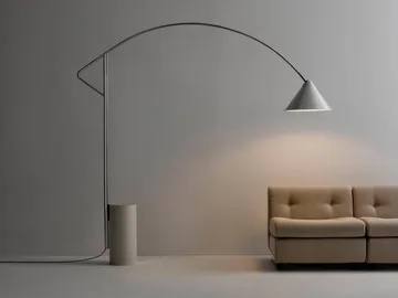 Lampada da terra Compass - Argentato - HAY
