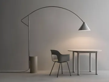 Lampada da terra Compass - Argentato - HAY