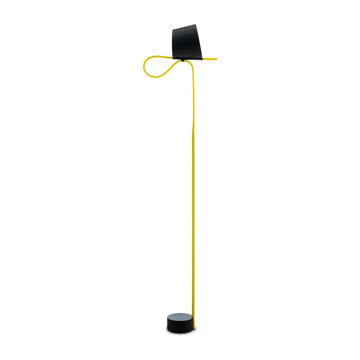 Lampada da terra Rope Trick, Nero-giallo HAY