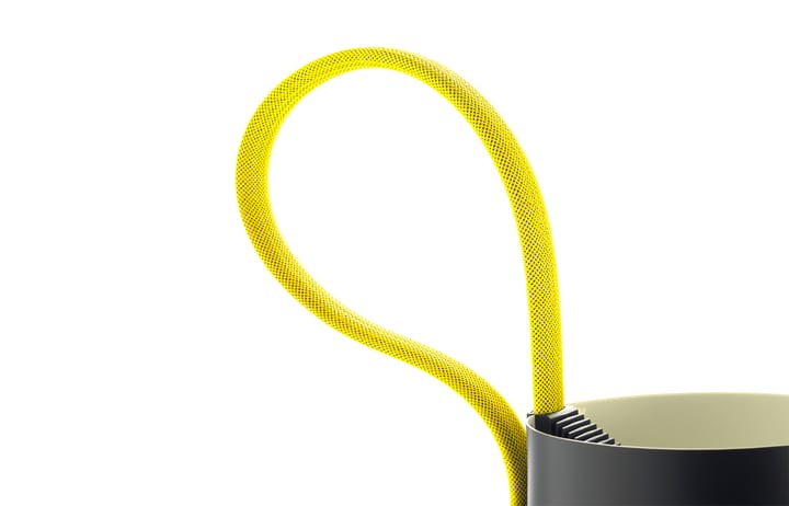 Lampada da terra Rope Trick, Nero-giallo HAY