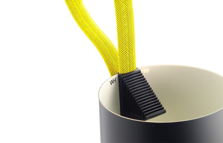 Lampada da terra Rope Trick, Nero-giallo HAY