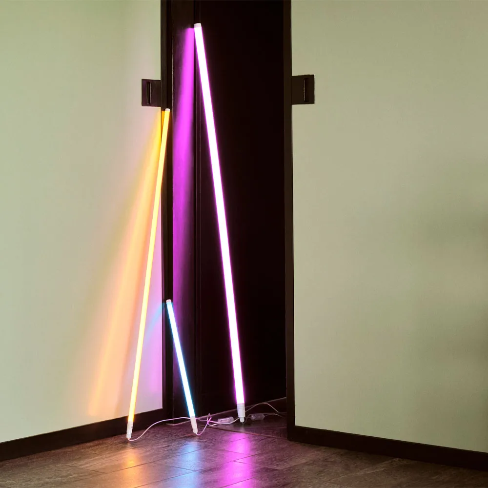 Lampada fluorescente Neon Tube Slim 120 cm, Blu, 120 cm HAY
