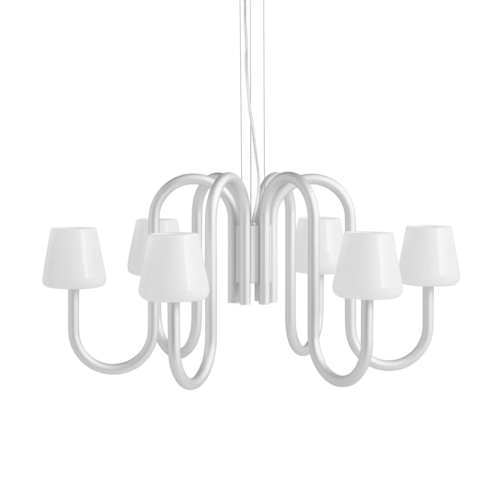 Lampadario Apollo 745, Bianco opale HAY