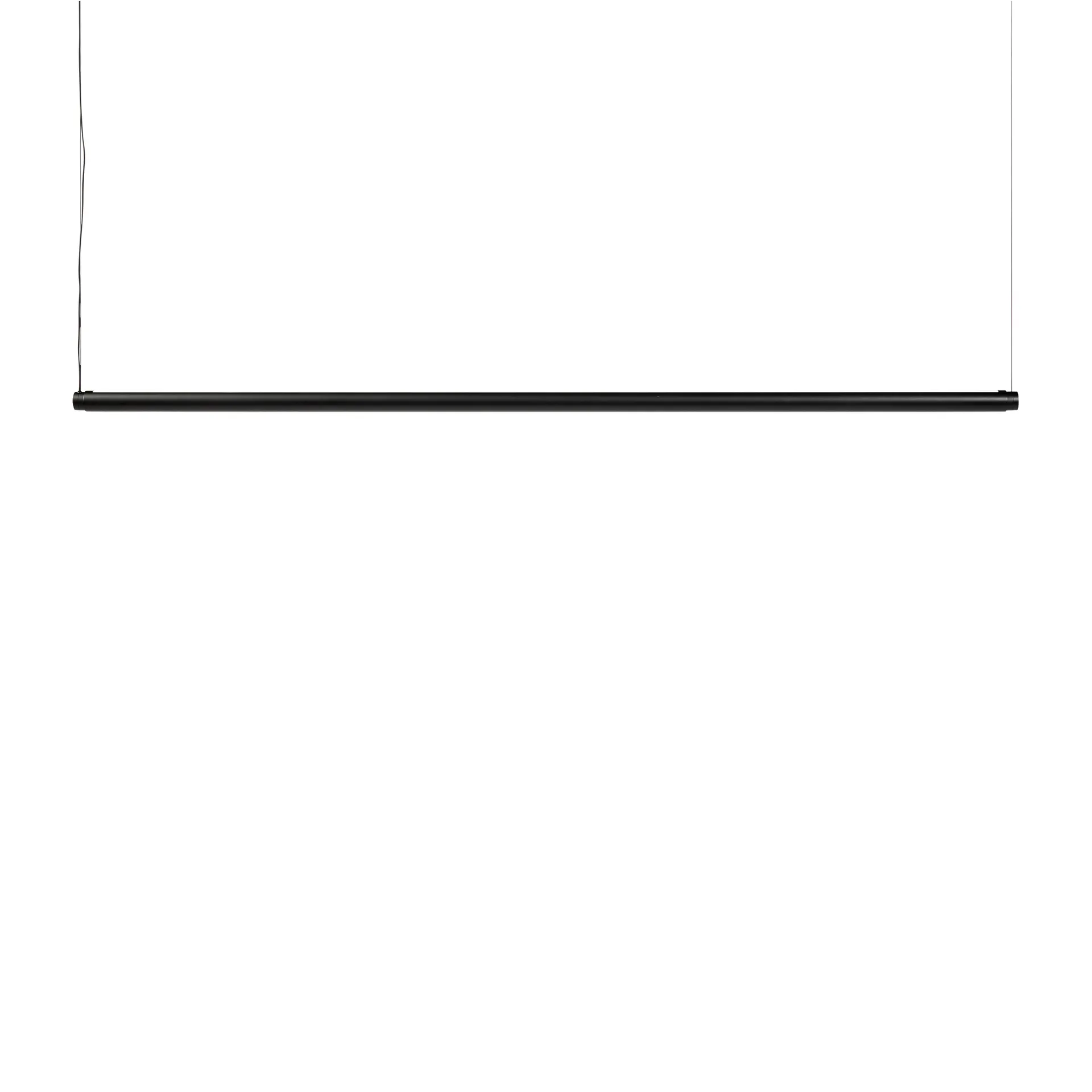 Lampadario Factor Linear 1500 diffuso, Alluminio anodizzato trasparente HAY