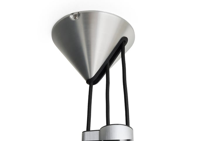 Lampadario regolabile 43 cm Compass , Alluminio spazzolato HAY