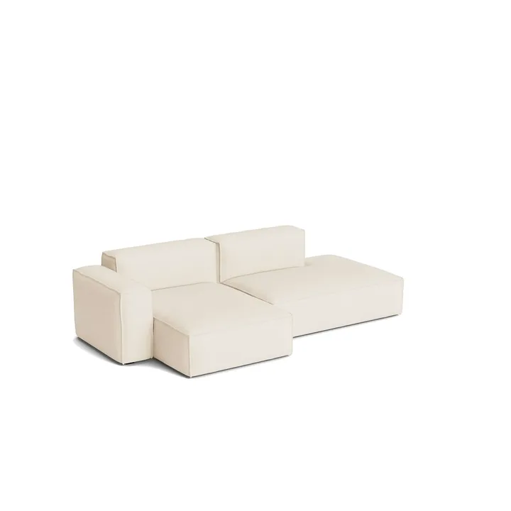 Mags Soft Low Armrest divano 2,5 posti combinazione 3 - Turf cream, sinistro, rivestimento removibile - HAY