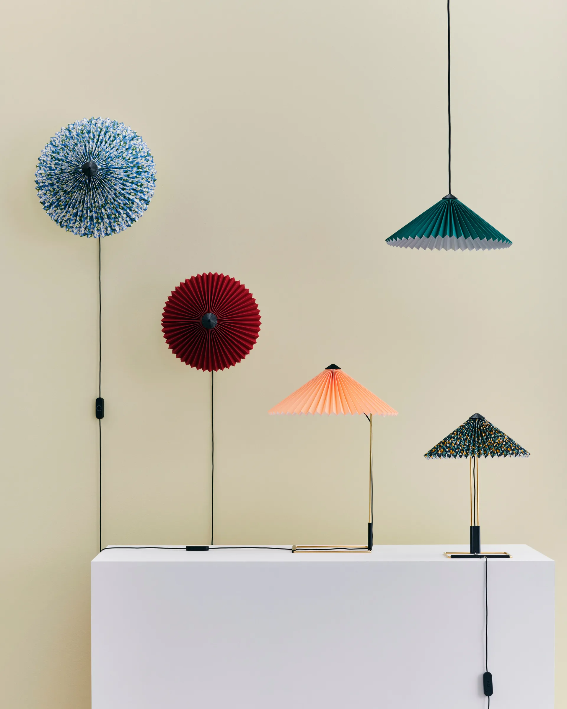 Matin Pendant lampada a sospensione 38x38 cm, Verde HAY