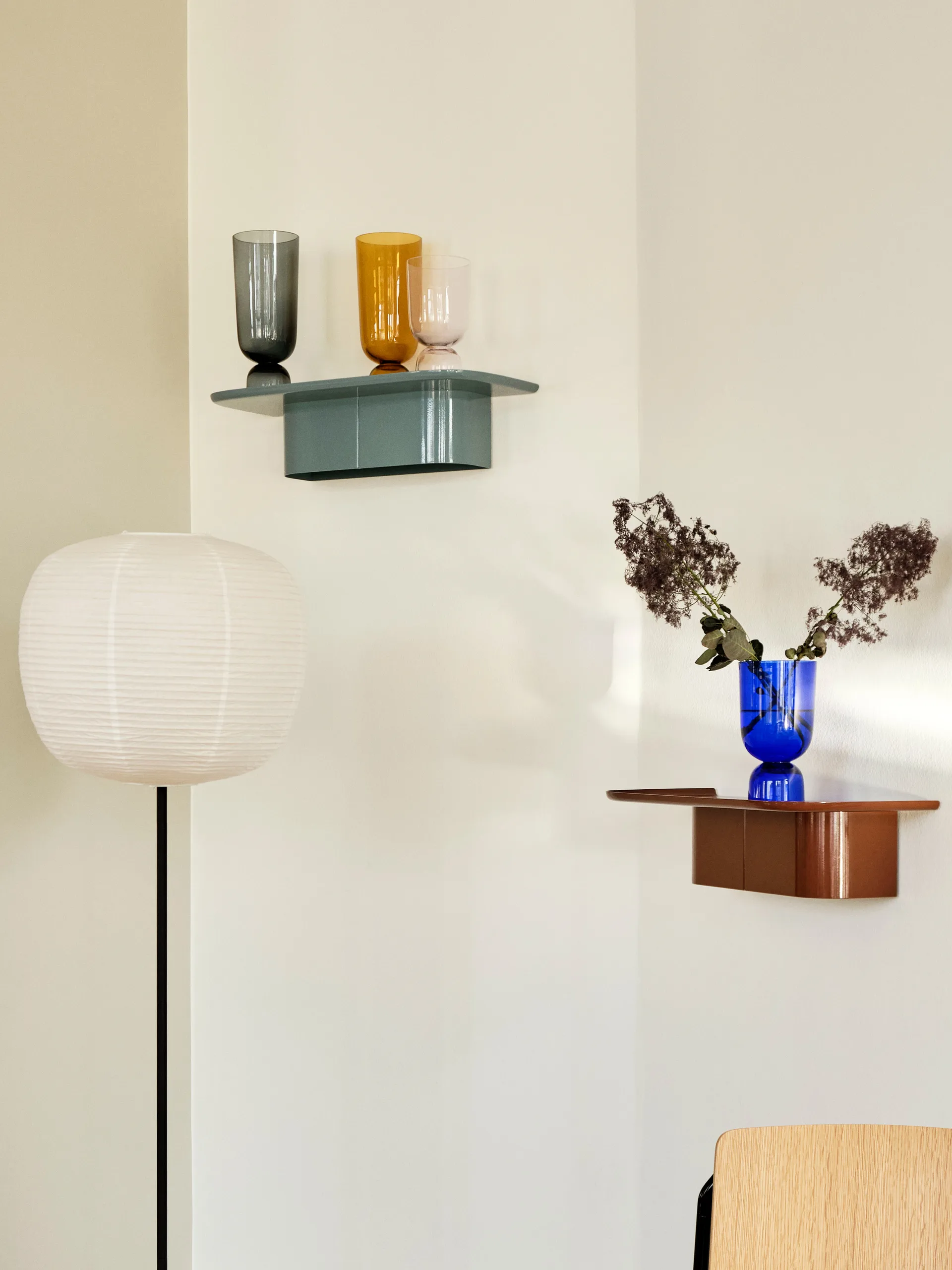 Mensola Korpus 4 hook M, Cream HAY