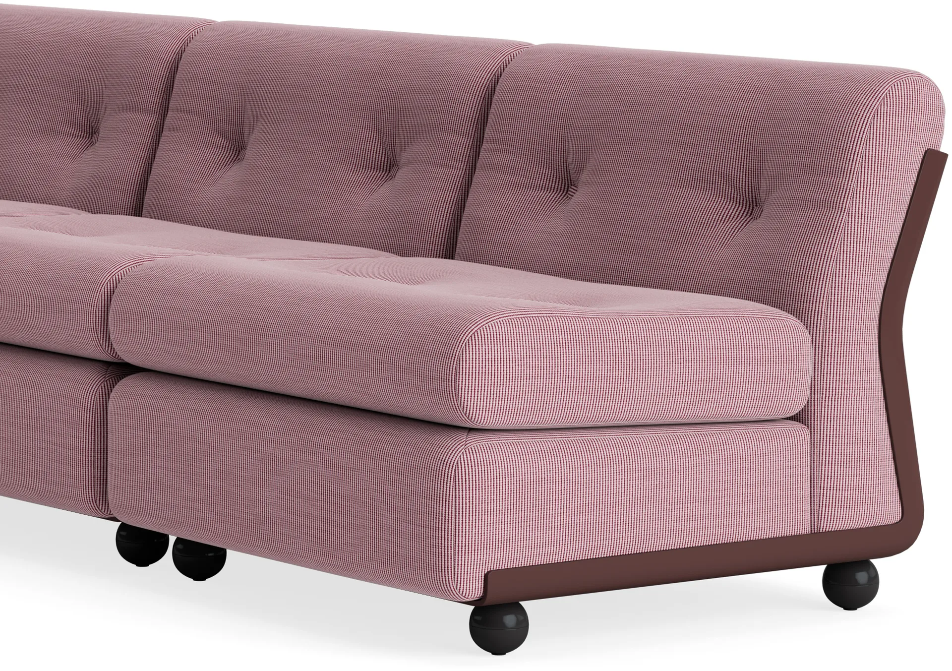 Modulo divano Amanta, Burgundy red-yuma 1851, 3 posti HAY